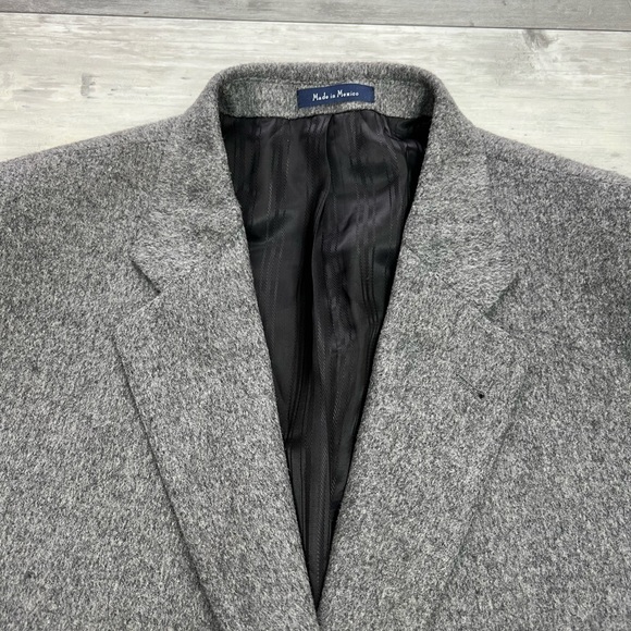 Turnbury Grey Camel Hair Sport Coat 48R - Picture 2 of 6